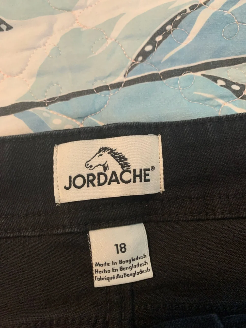 Jordache Black Denim Bermuda Shorts